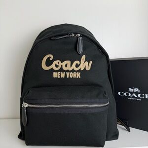NWT Coach Black Cargo Backpack